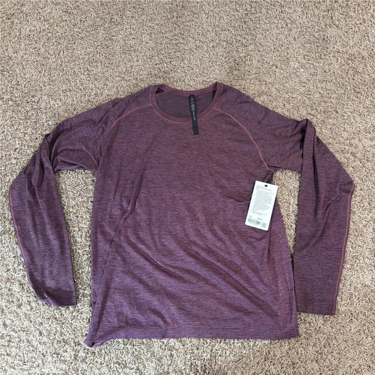 Lululemon Metal Vent Tech 2.0 Shirt Xxl Red Long Sleeve Running Training