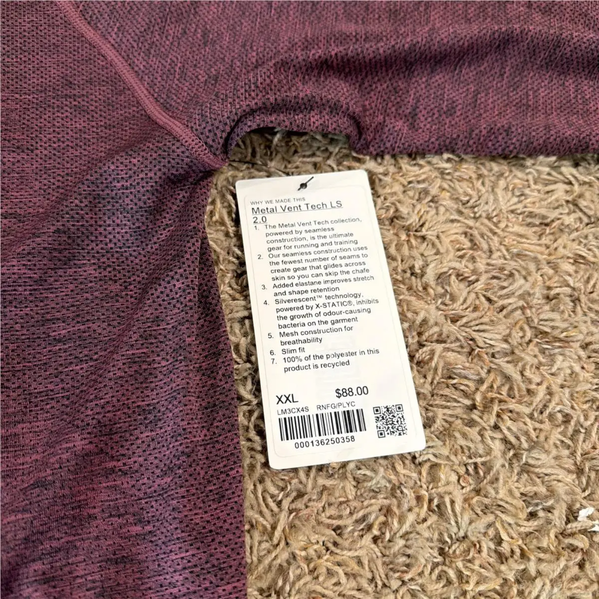 Lululemon clothing - Lululemon Metal Vent Tech 2.0 - Red 5