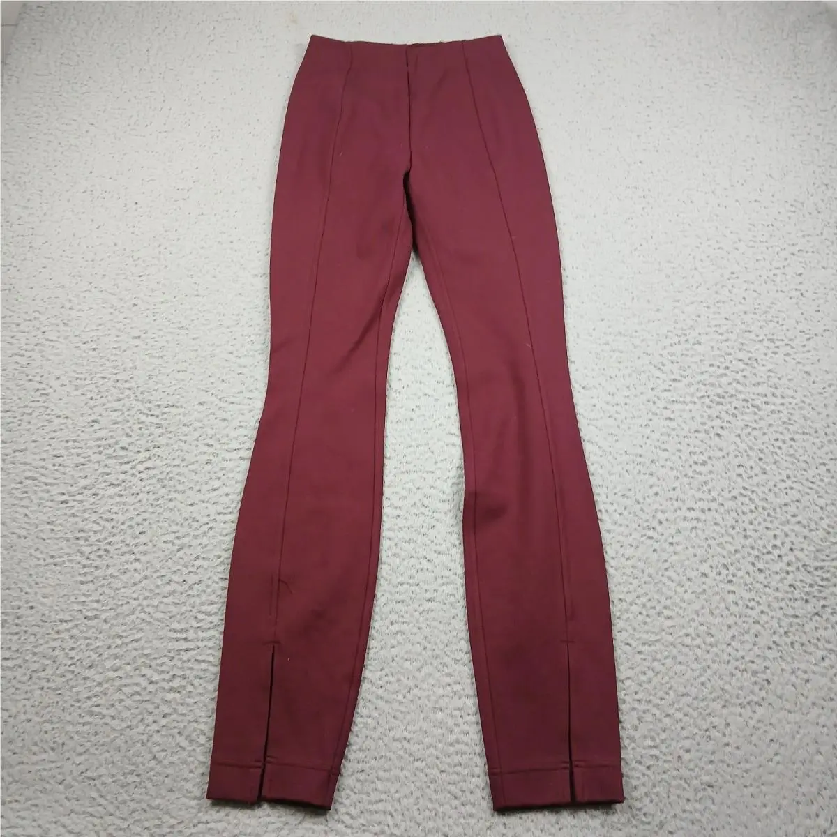 Lululemon Stretch Knit High Rise Pants Womens XS Red Gym Activewear