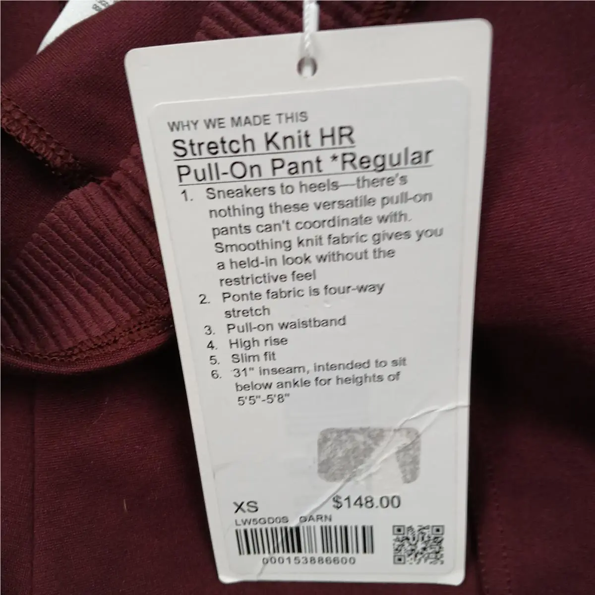 Lululemon clothing - Red 5