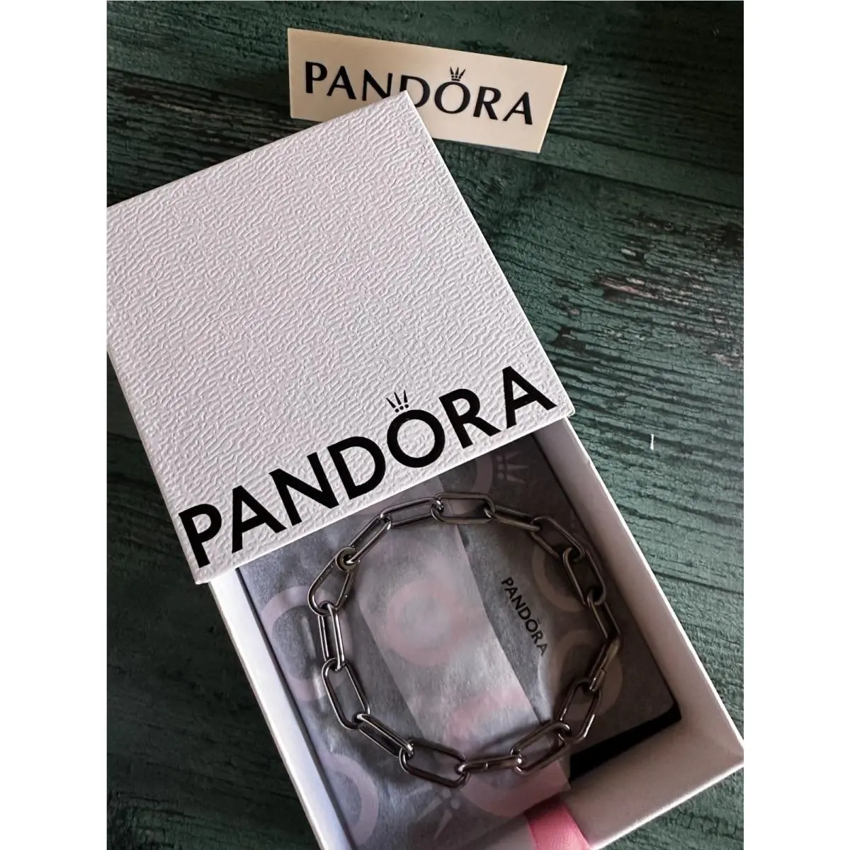 Pandora Me Style Ruthenium Link Chain Bracelet 549588C00 23cm 9