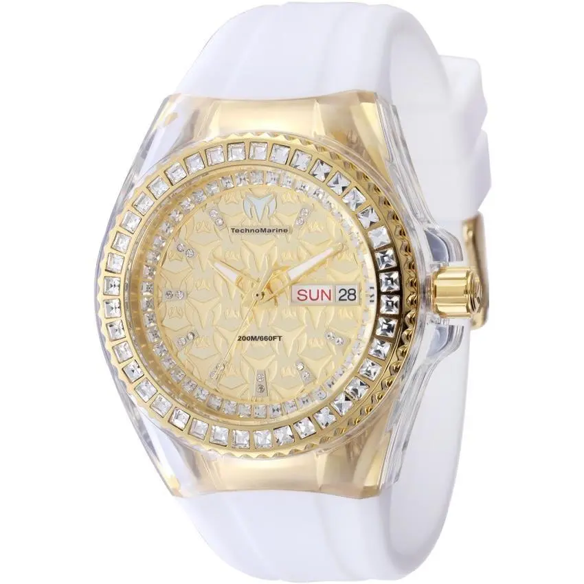 Technomarine Cruise Monogram Gold Women’s 40mm Crystal Quartz Watch TM-125040 by TechnoMarine