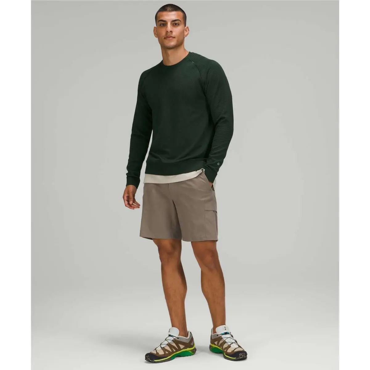 Lululemon Engineered Warmth Long Sleeve Crew Rainforest Green XS
