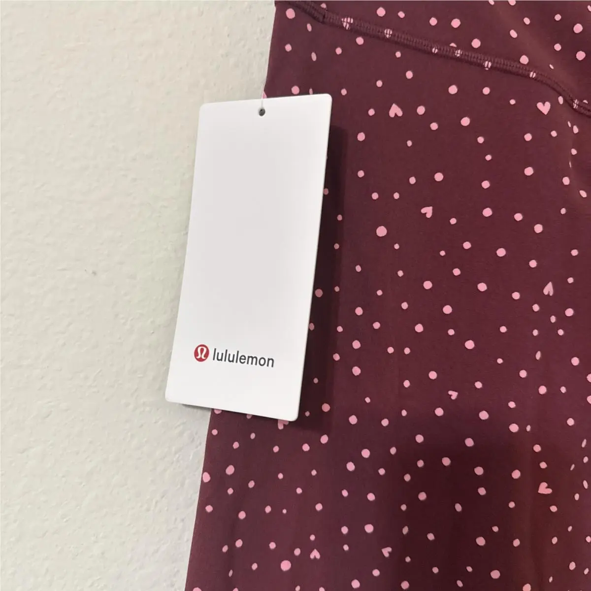 Lululemon clothing - Heart Scatter Dot Burgundy 6