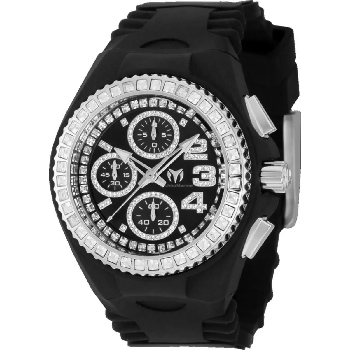 Technomarine Women`s Watch Cruise Jellyfish Chronograph Black Dial TM-121192