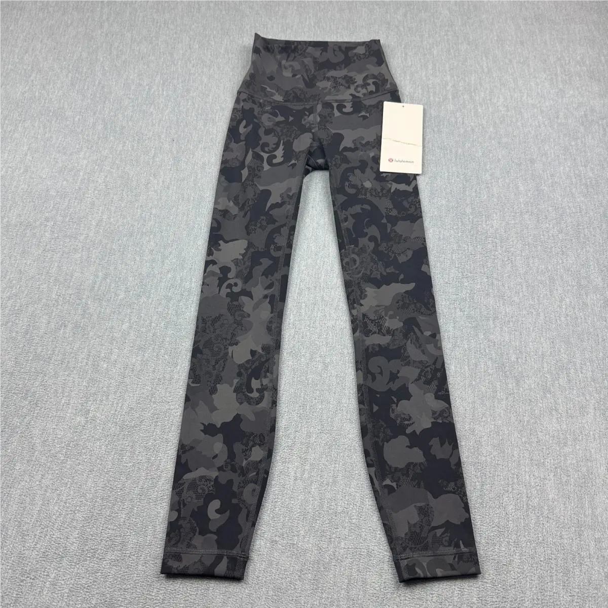 Lululemon Leggings Women 0 Black Lace Wunder Train High Rise Tight 25 Yoga