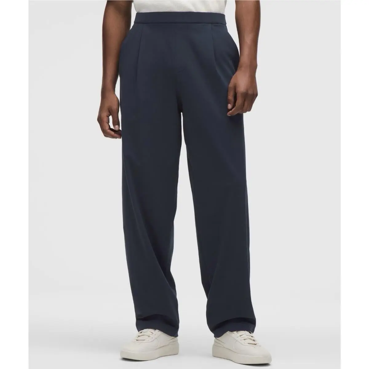 Lululemon Daydrift Relaxed Fit Pleated Trouser Pants Navy Blue - Large