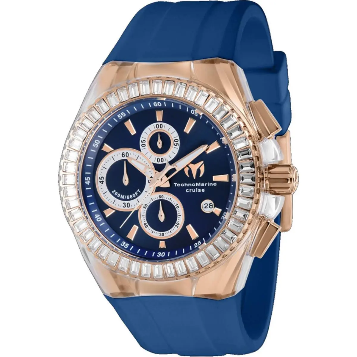 Technomarine Men`s Watch Cruise Chrono Blue and Silver Dial TM-121165 by TechnoMarine