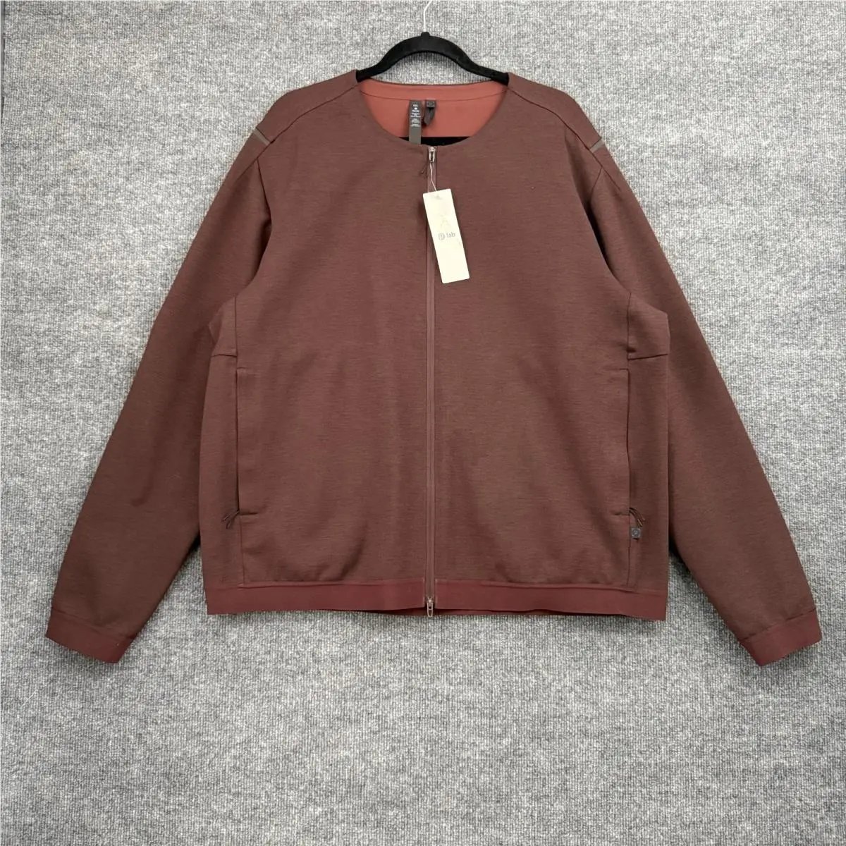 Lululemon The Lab Refract Track Jacket Mens Xxl Brown Full Zip Pockets
