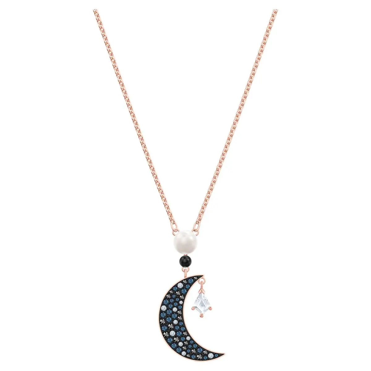 Swarovski Symbolica Pendant Moon and Star Multicolored Rose gold-tone-5489534
