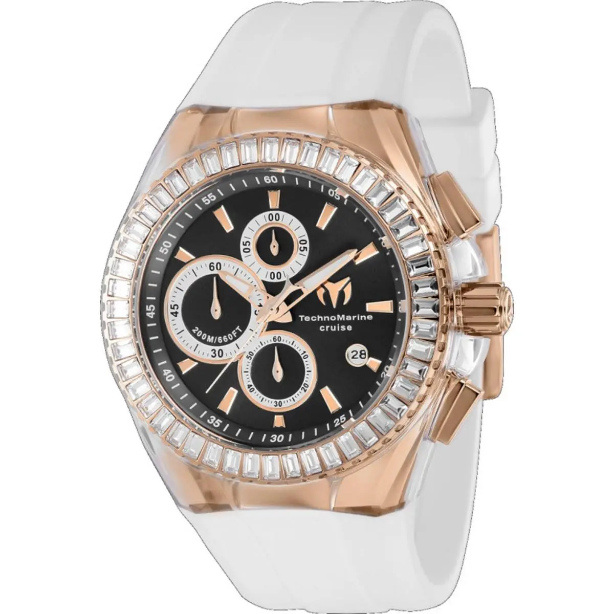 Technomarine Men`s Watch Cruise Chrono Black and Silver Dial TM-121160 by TechnoMarine