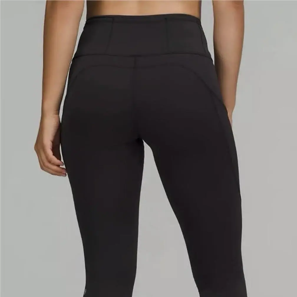 Lululemon Women`s Size 8 Fast Free High-rise Tight 25 Pockets Black Leggings Z