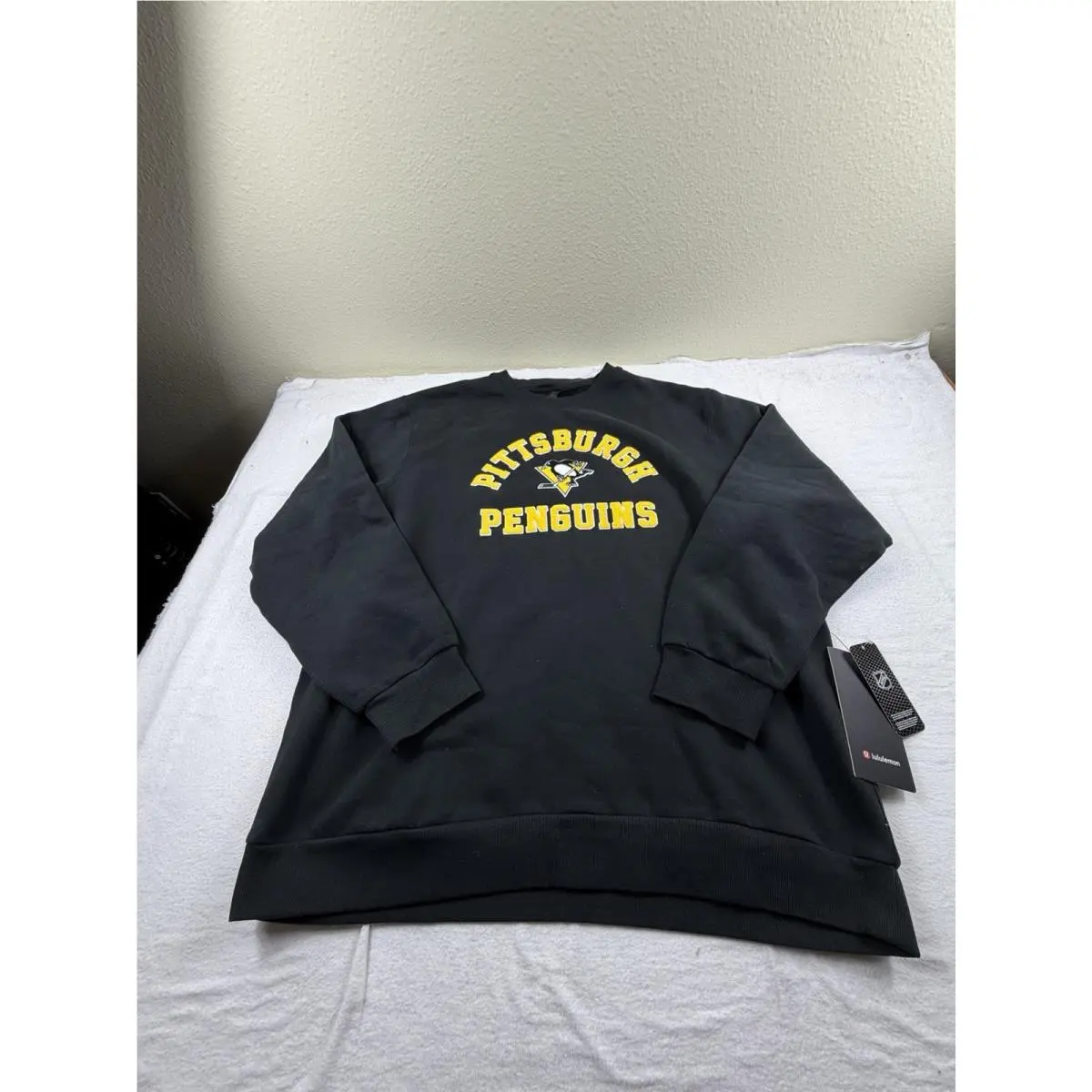 Lululemon Pittsburgh Steelers Crewneck Sweatshirt Black Men’s Sz XL