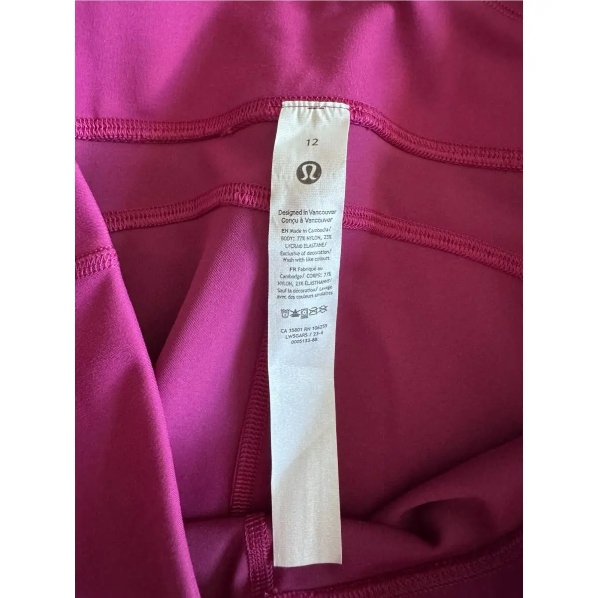 Lululemon clothing - Magenta 6