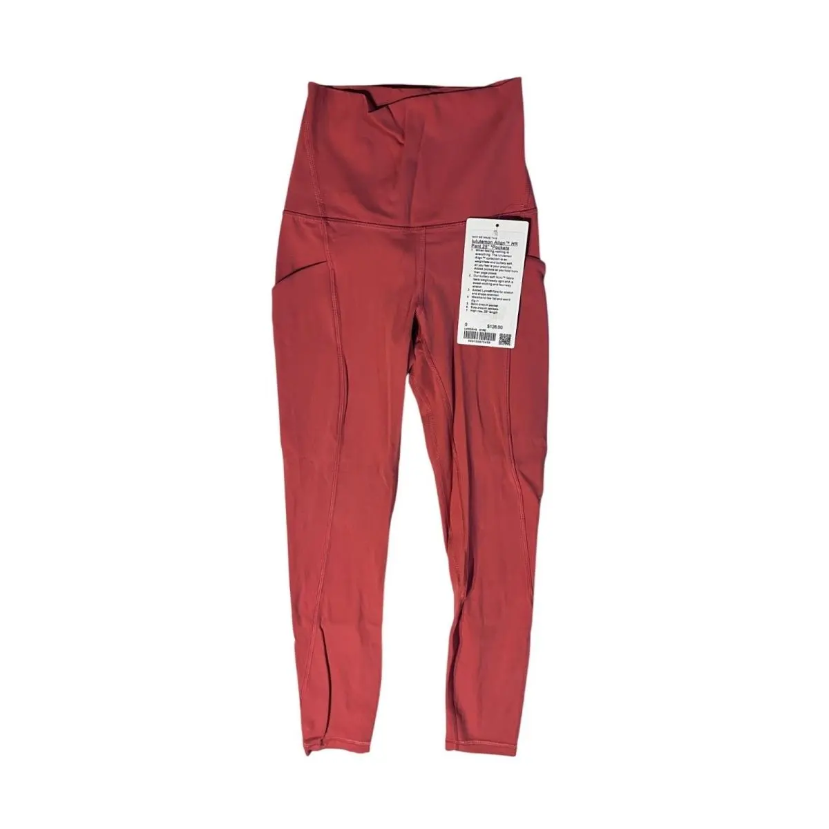 Lululemon Align High-rise Pant 25 W/pockets Desert Red Size 0 Buttery Soft Comf