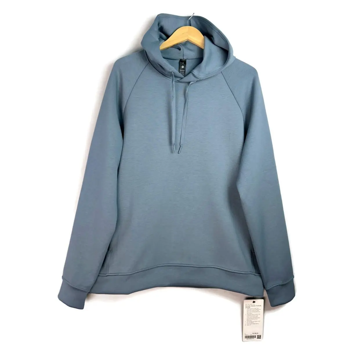 Lululemon Smooth Spacer Classic Fit Pullover Hoodie Steel Blue Men`s Large