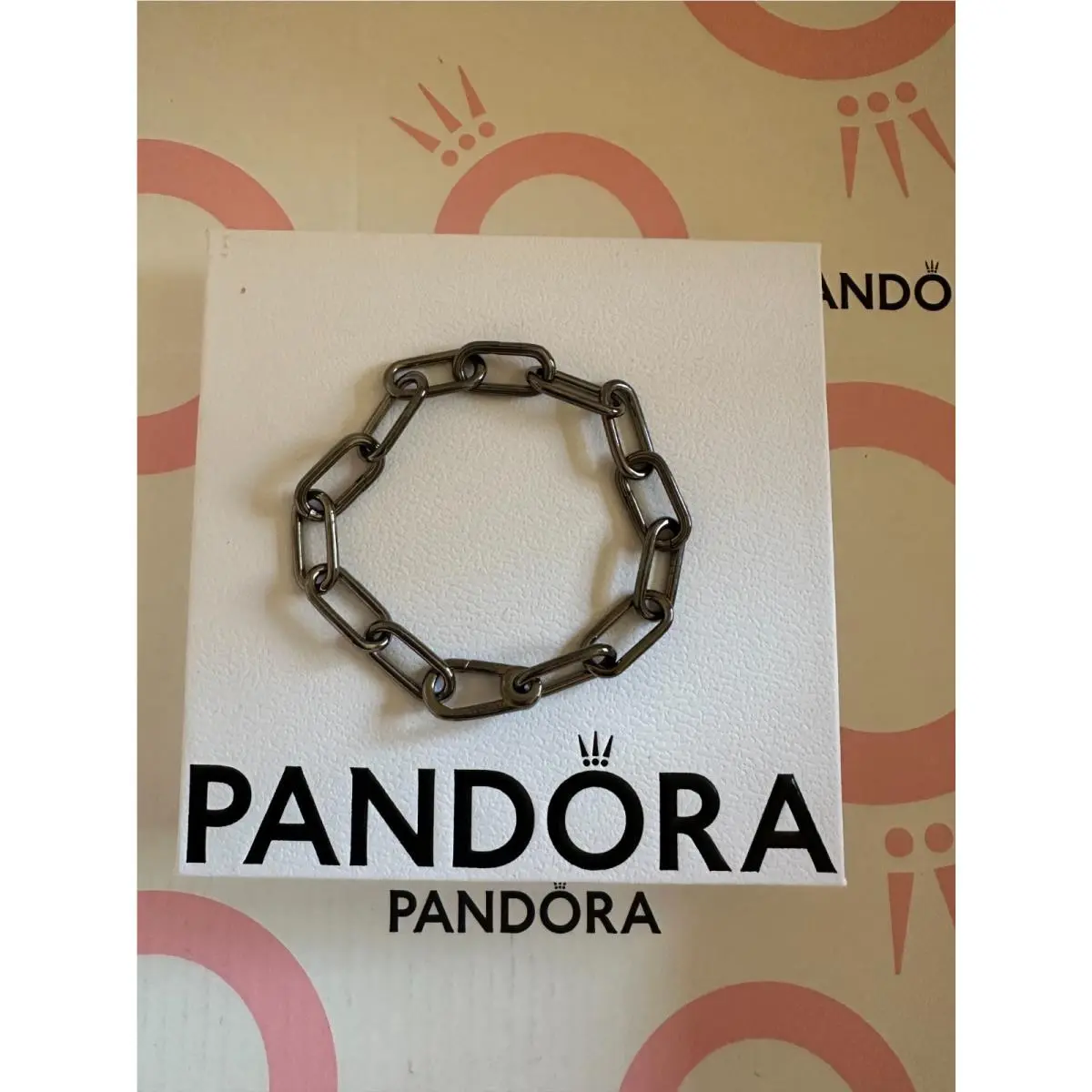 Pandora Me Style Ruthenium Link Chain Bracelet 549588C00 5.9 Inches