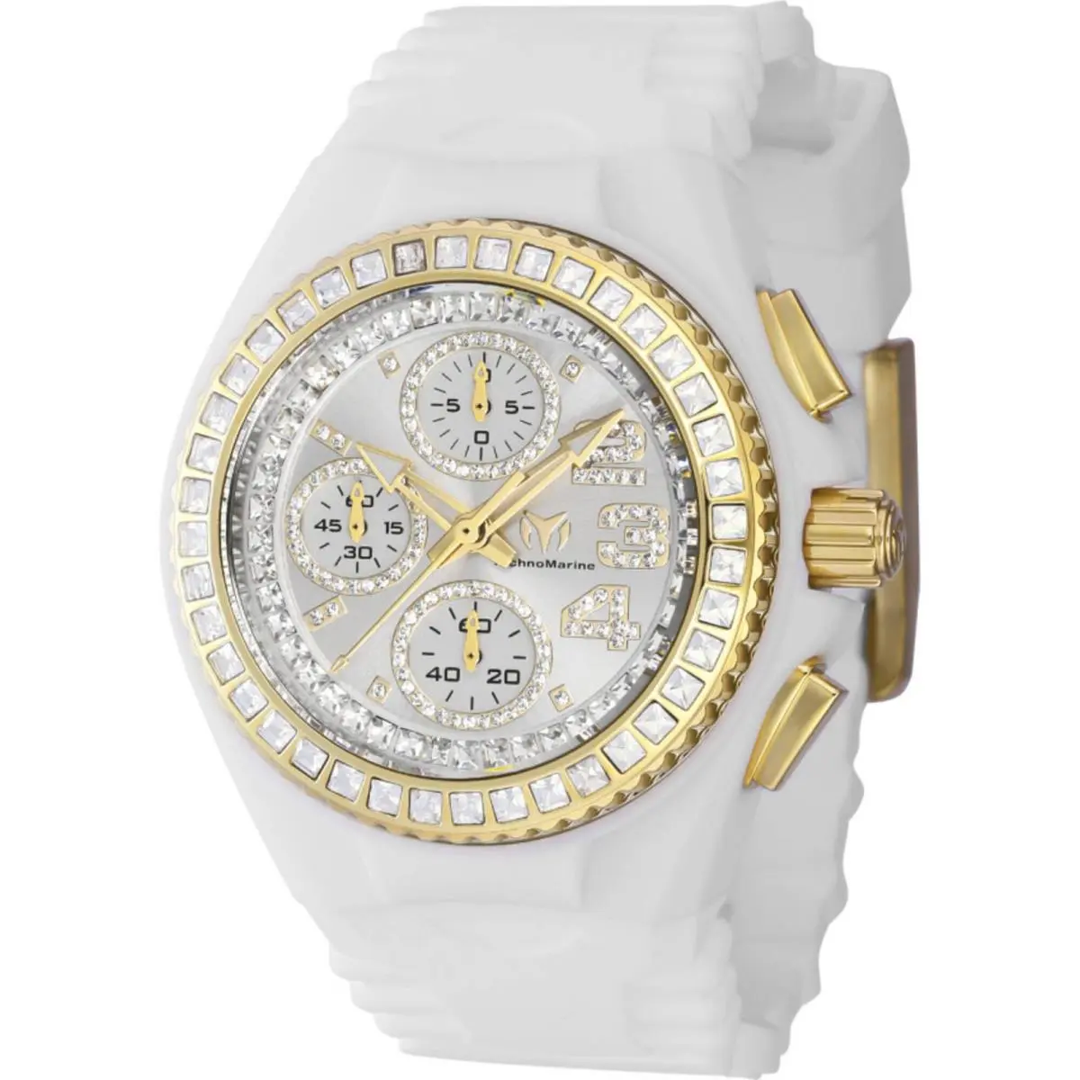Technomarine Women`s Watch Cruise Jellyfish Chronograph Silver Dial TM-121198