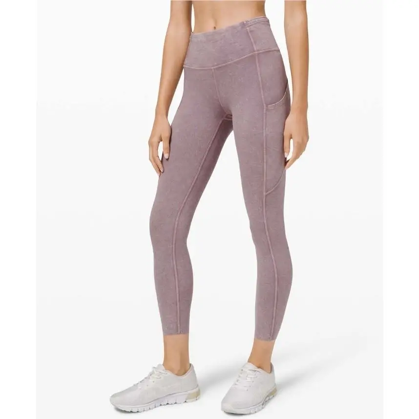 Lululemon Fast and Free HR Tight 25 Leggings Size 4 Purple Athleisure