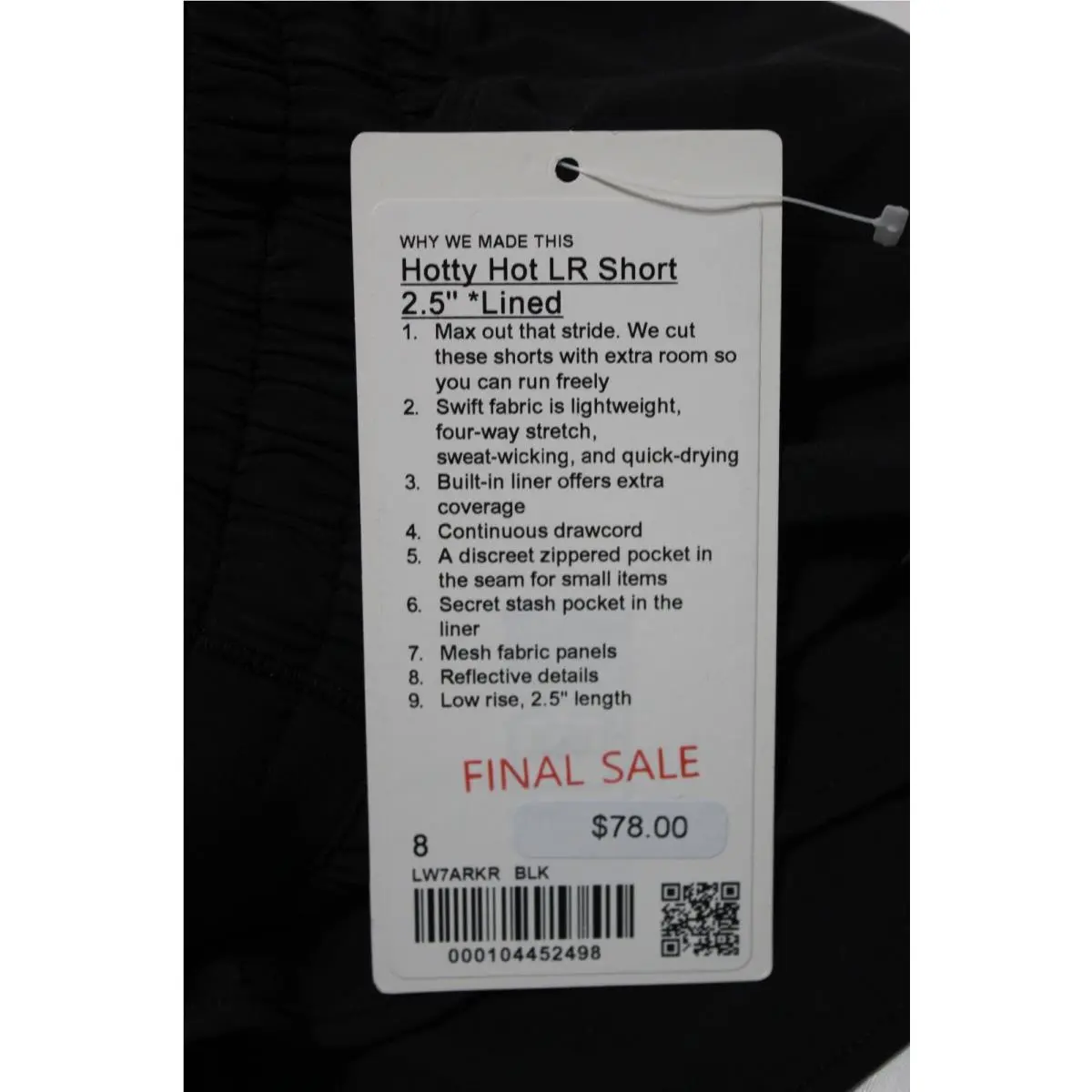 Lululemon clothing - Hotty Hot Short - Hotty Hot Short - Black 3