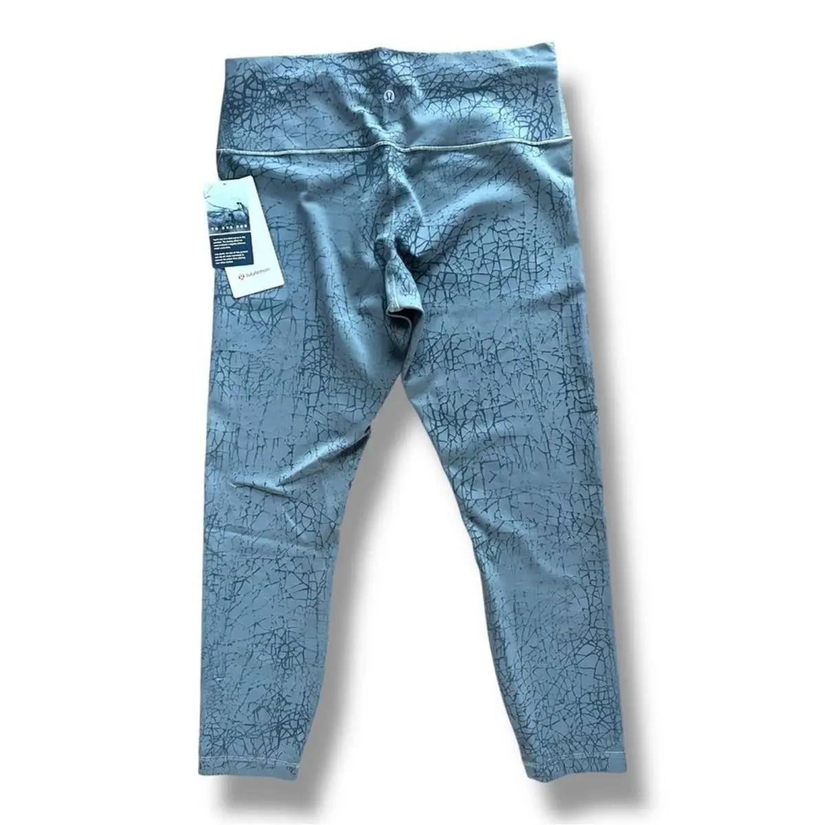 Lululemon Wunder Train High-rise Tight 25 Thread Dye Rover Black Sz 12 Crackle