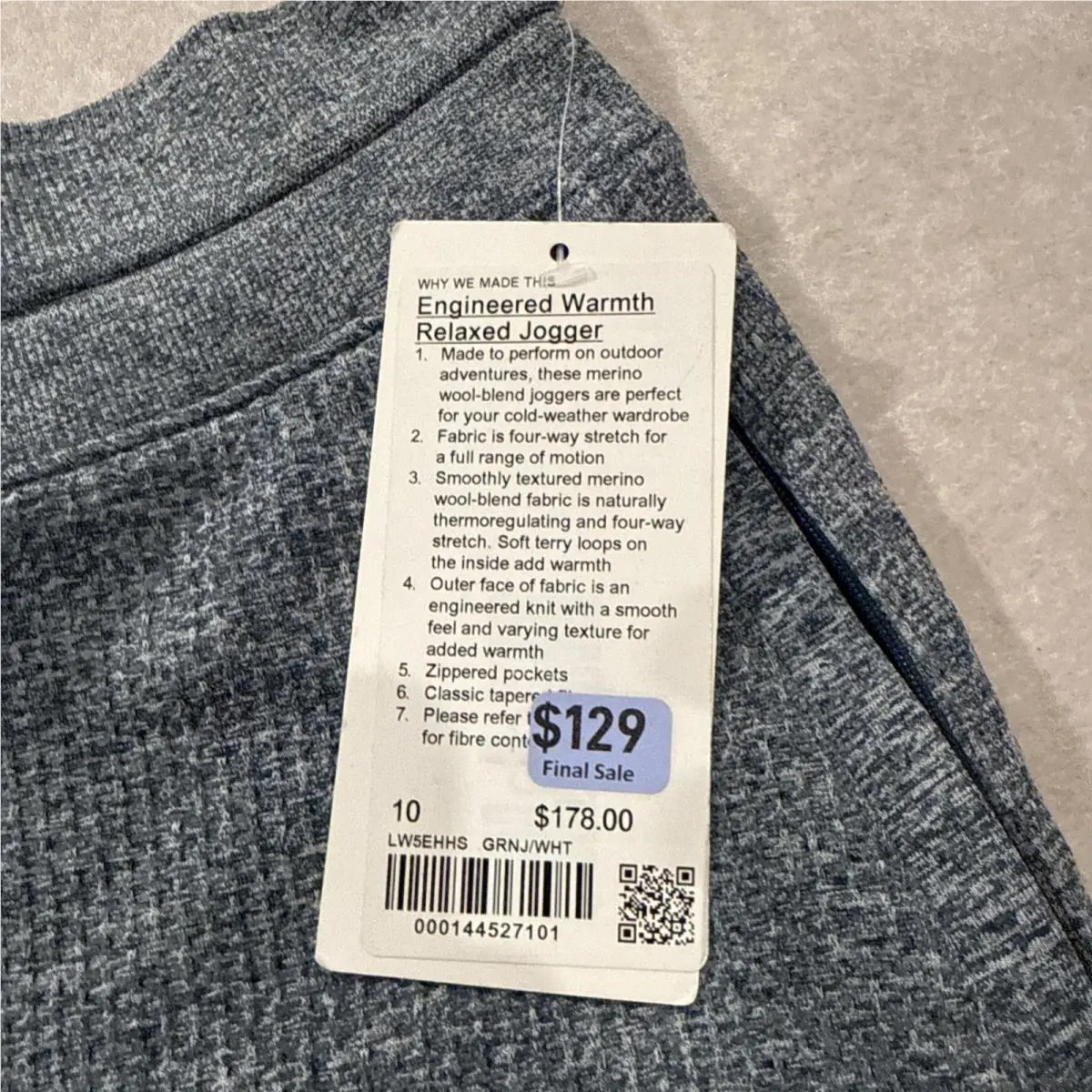 Lululemon clothing - 27101 - 27101 - Heathered Green Jasper / White 0