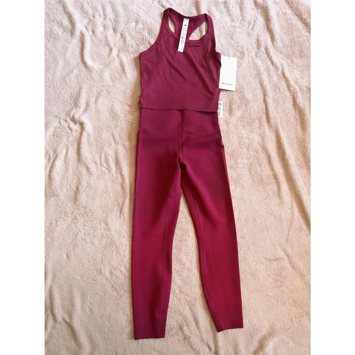 Lululemon Swiftly Tech Cropped Race Back Tank 2.0 and Glow Up HR Tights