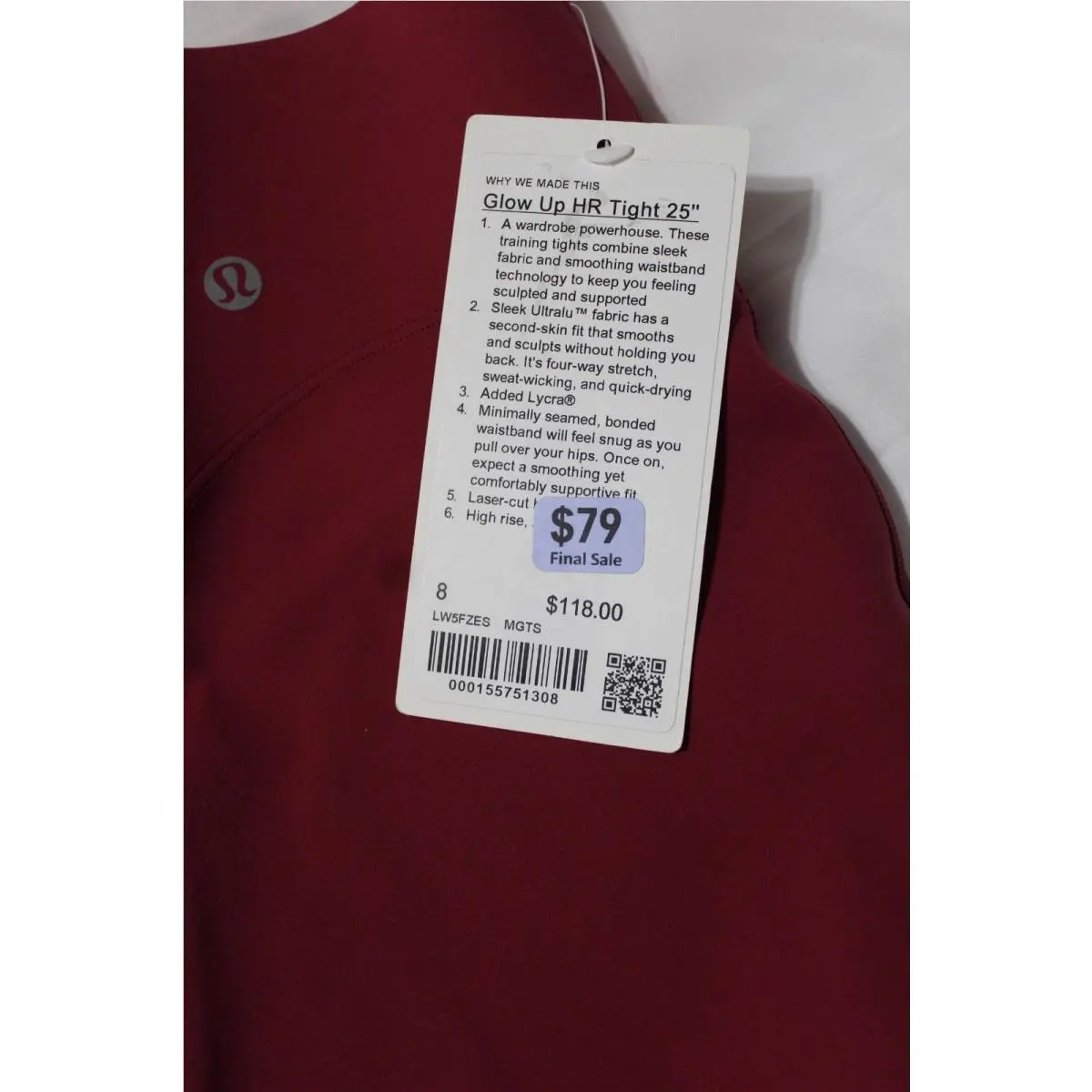 Lululemon clothing - Magenta 2