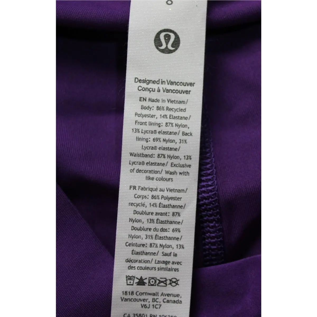 Lululemon clothing - LW8AJYS - LW8AJYS - Purple 1