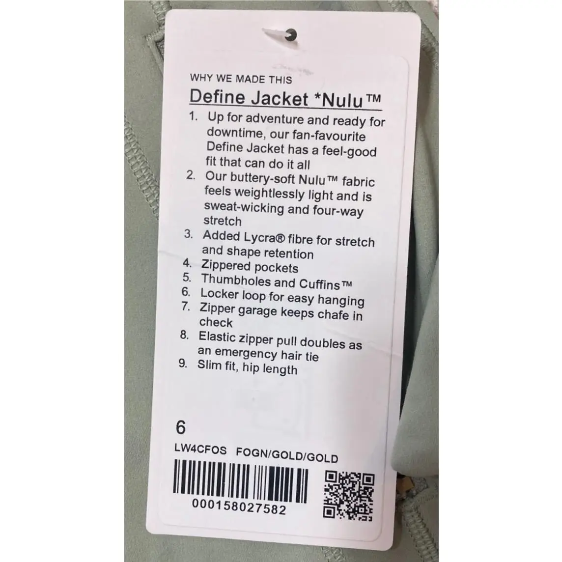 Lululemon clothing - Green 2