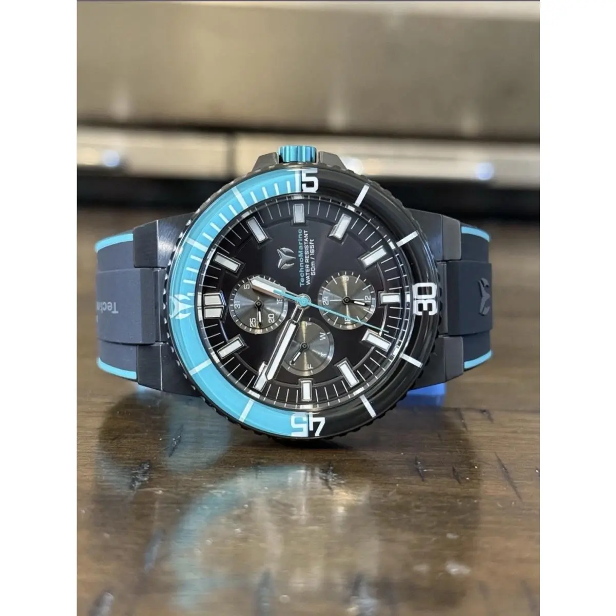 Technomarine Racing Legends TM-525031 Men`s Watch - 43mm Green Black W/box