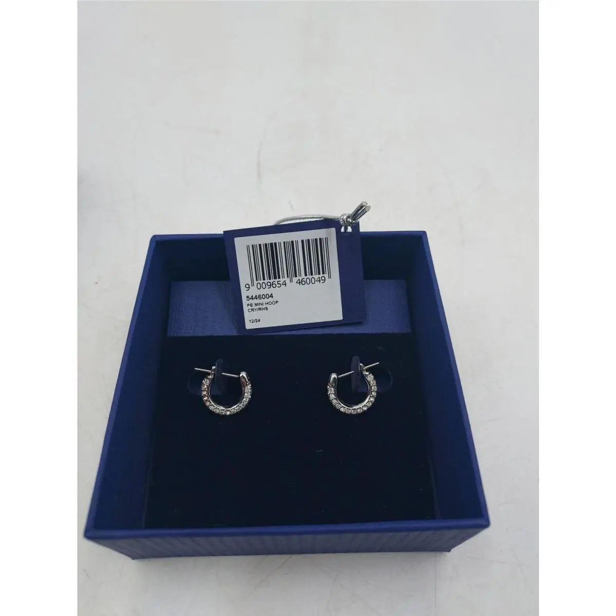 Swarovski Stone Hoop Earrings Small/white 5446004 Z1-A5