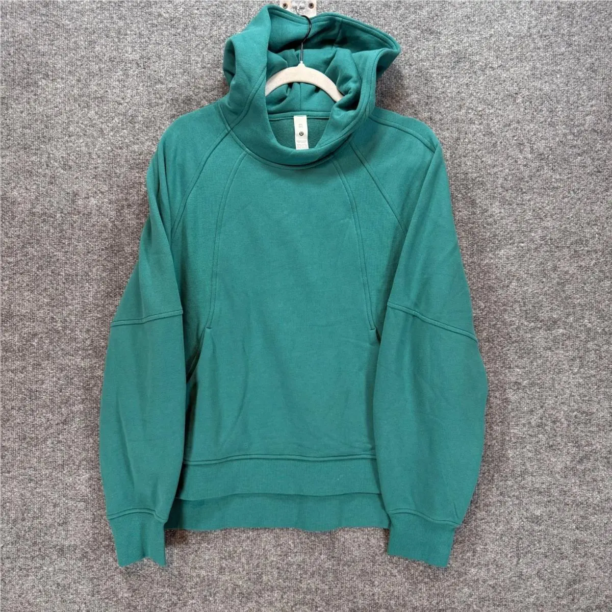 Lululemon Scuba Side Slit Hoodie Women M/l Teal Lagoon Oversized Fleece