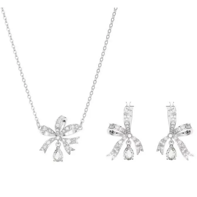 Swarovski 5660118 Women`s Necklace Volta Jewelry White Rhodium Plated
