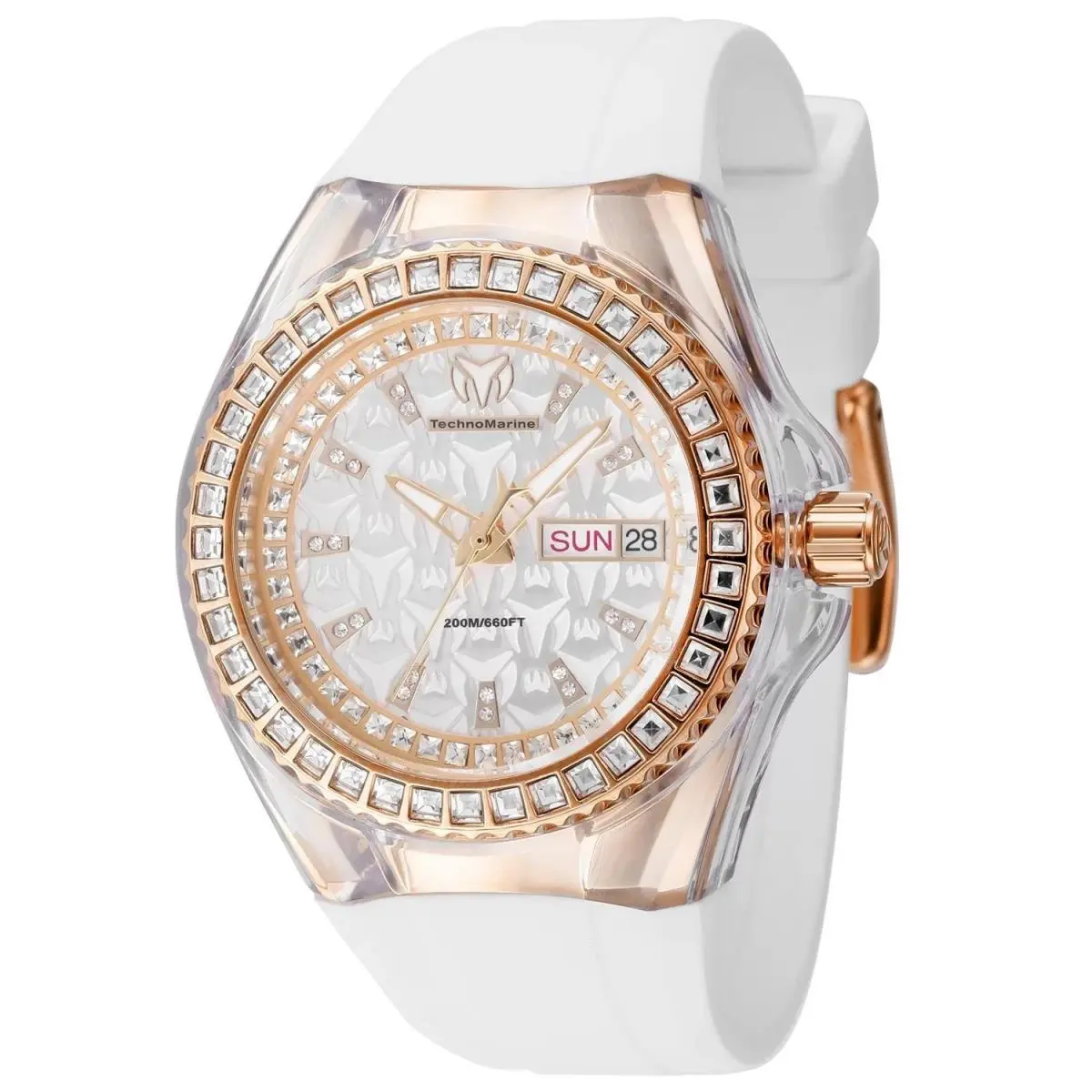 Technomarine Women`s TM-121173 Cruise Quartz Chronograph Silver Dial Watch by TechnoMarine