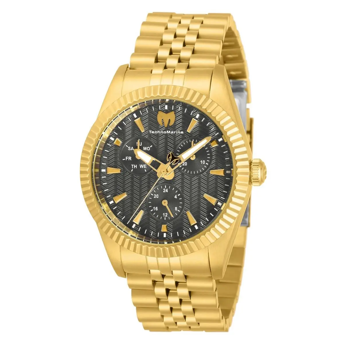 Technomarine Women`s TM-719017 Sea Dream Gold with Charcoal 38mm Watch by TechnoMarine