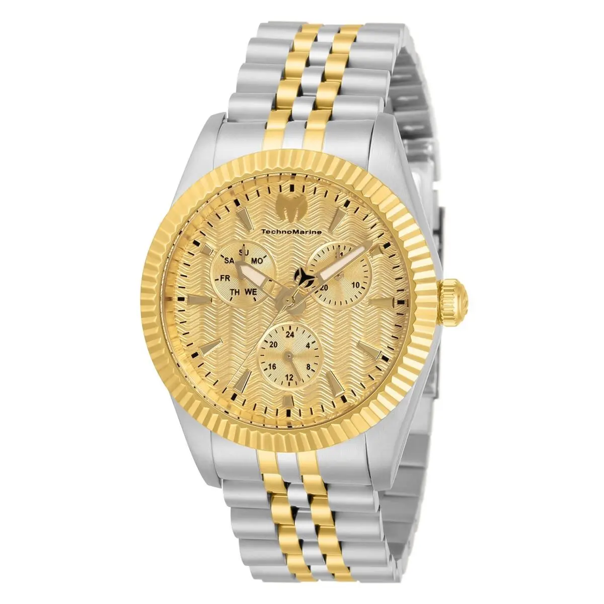 Technomarine Women`s TM-719016 Sea Dream Two Tone with Gold Dial 38mm Watch by TechnoMarine