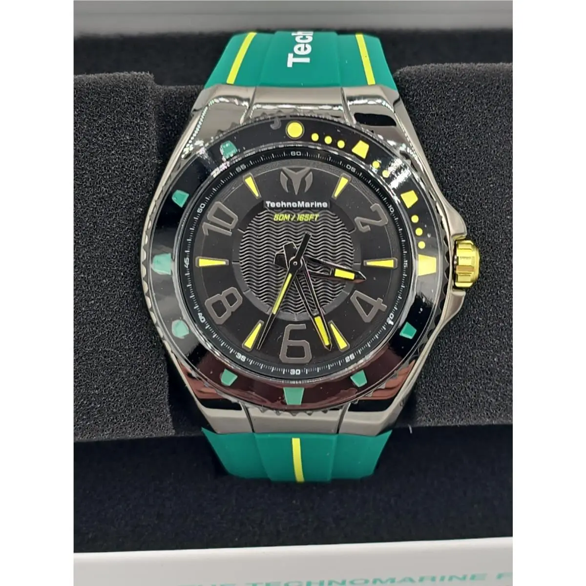 Technomarine Racing Legends Men’s Watch TM-525010 Green Band Black Dial
