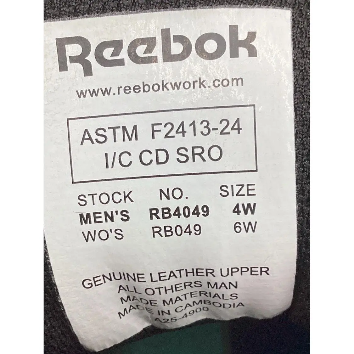 Reebok shoes - RB4049 - RB4049 - Black 4