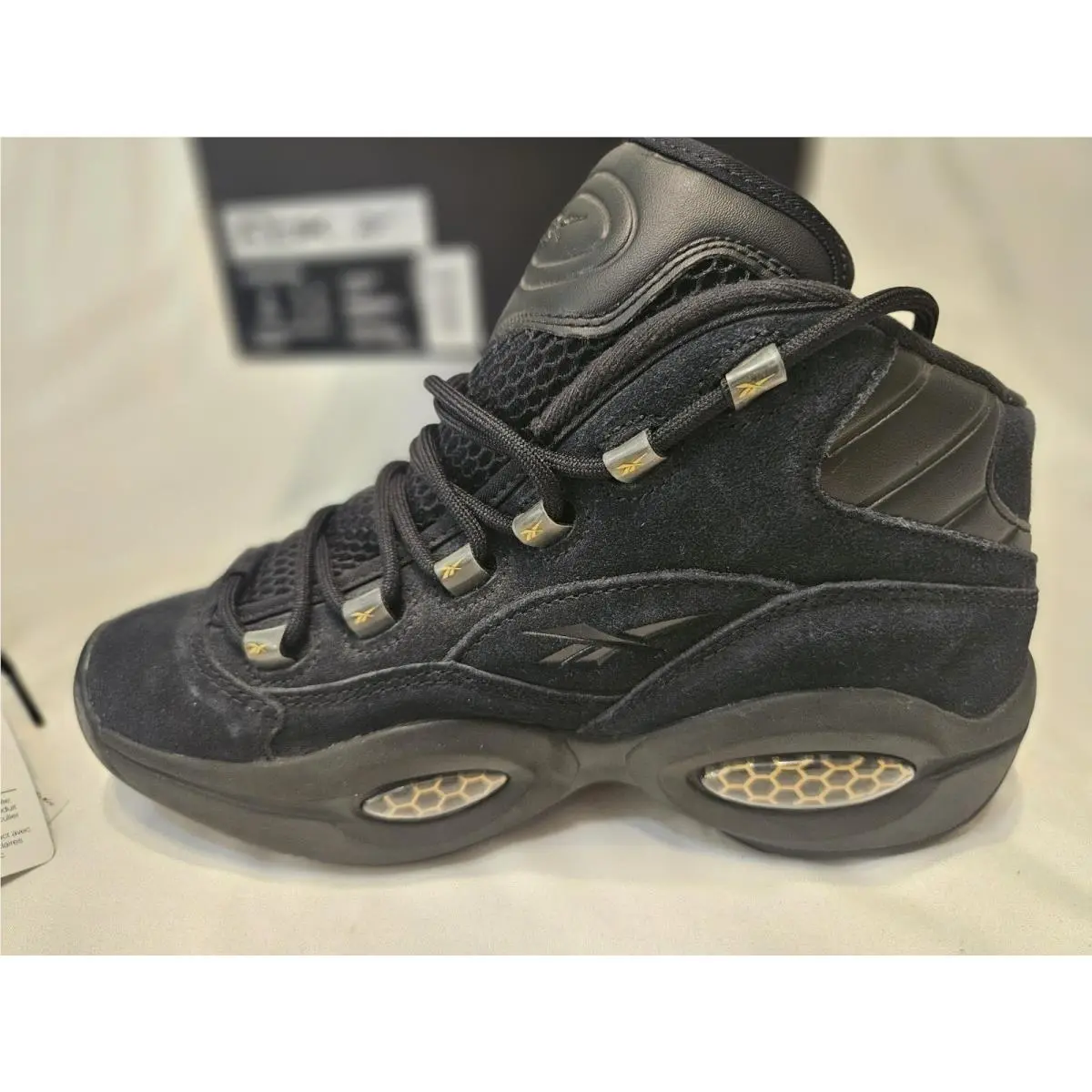 Reebok shoes - Reebok Question Mid - Question Mid - Id9293 - Black, Manufacturer: Black/Gold (UPC: 195749486243) 10