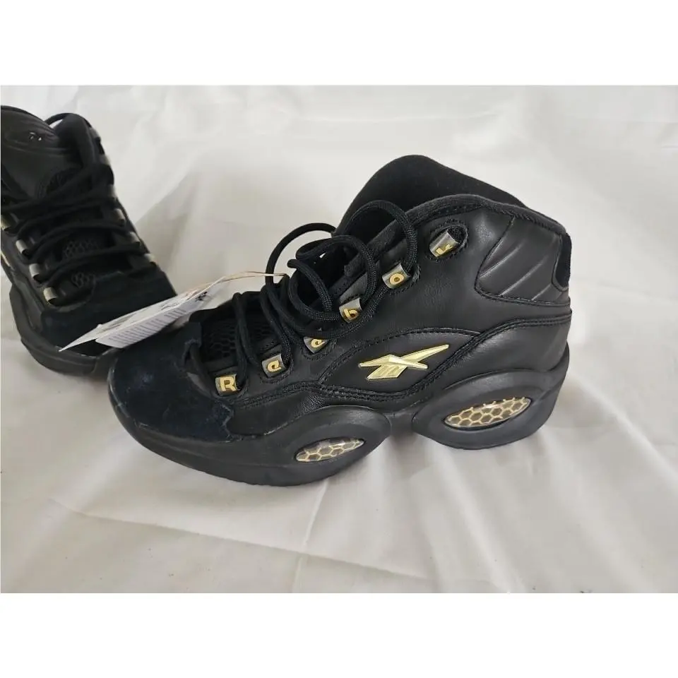 Reebok shoes - Reebok Question Mid - Question Mid - Id9293 - Black, Manufacturer: Black/Gold (UPC: 195749486243) 1
