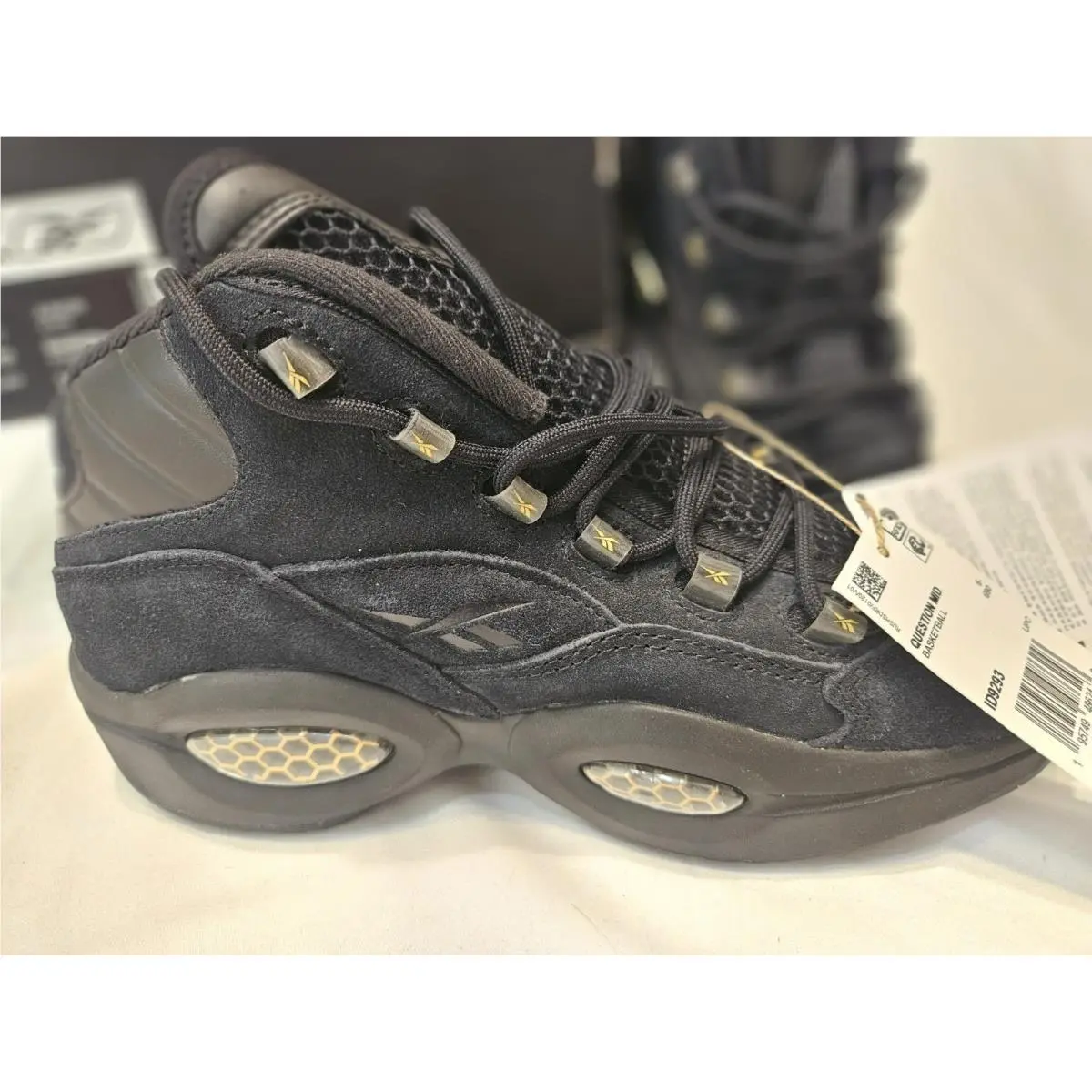 Reebok shoes - Reebok Question Mid - Question Mid - Id9293 - Black, Manufacturer: Black/Gold (UPC: 195749486243) 3