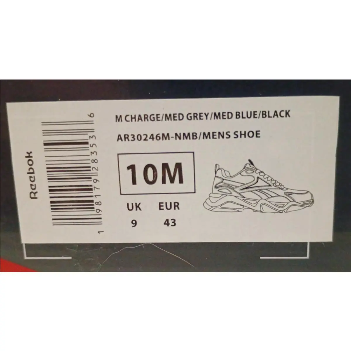 Reebok shoes - Reebok M Charge - Charge - AR30246M-NMB - Gray 3