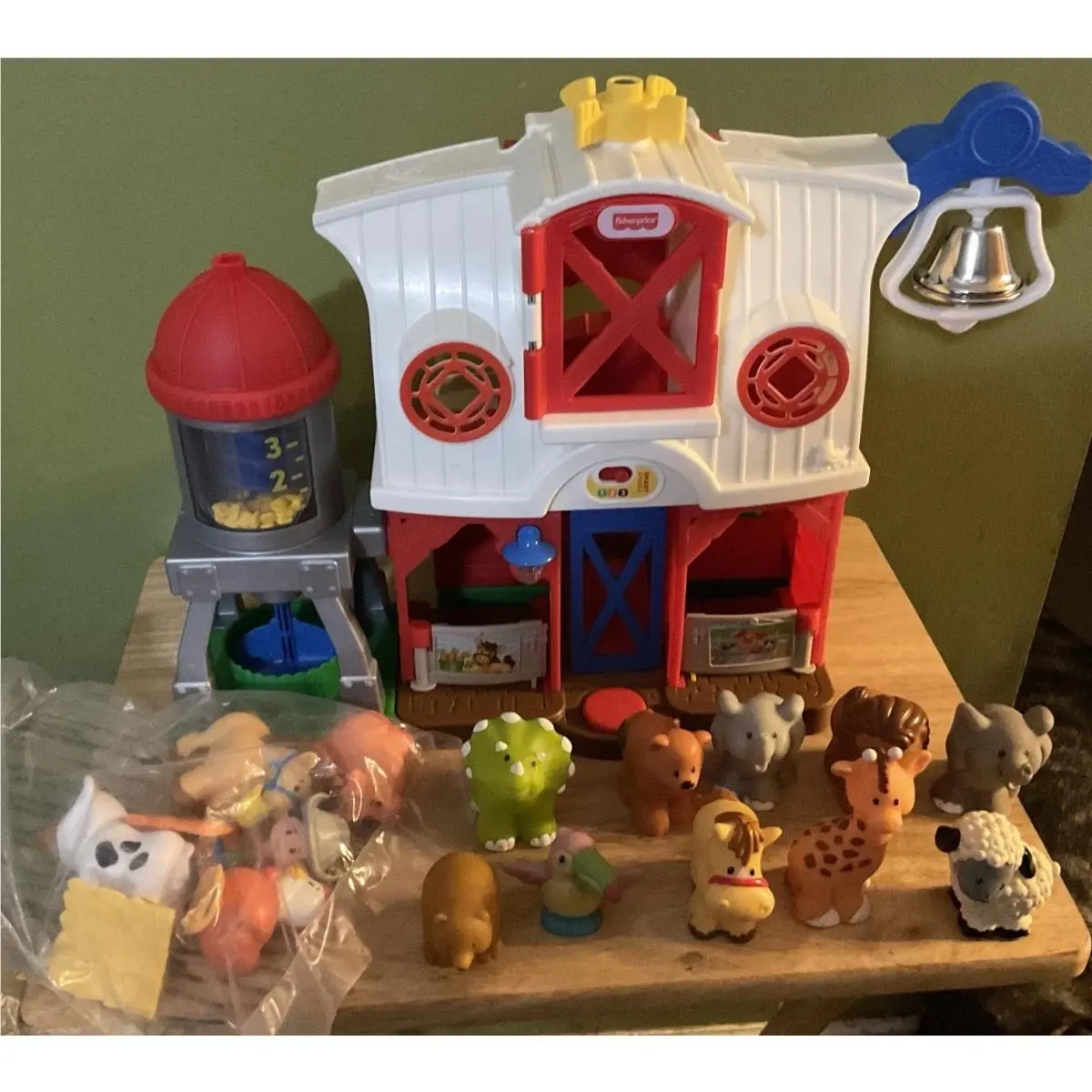 Fisher Price Little People Caring For Animals Farm with Extra Little People Toys