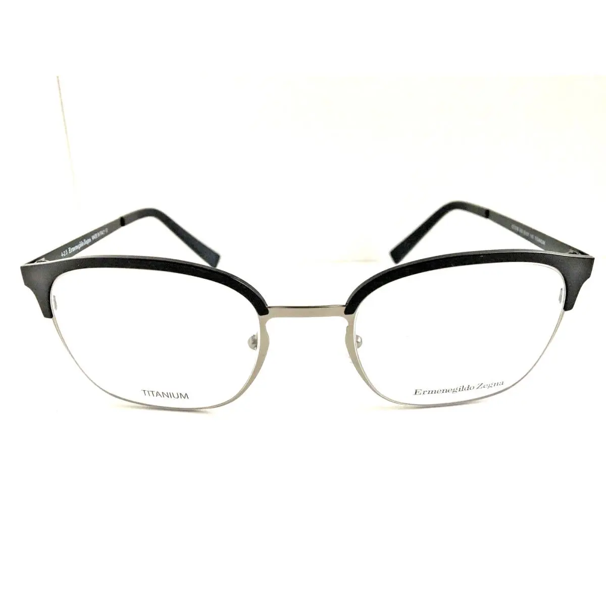 Titanium EZ 5038 02 50mm Men`s Eyeglasses Frame by Ermenegildo Zegna