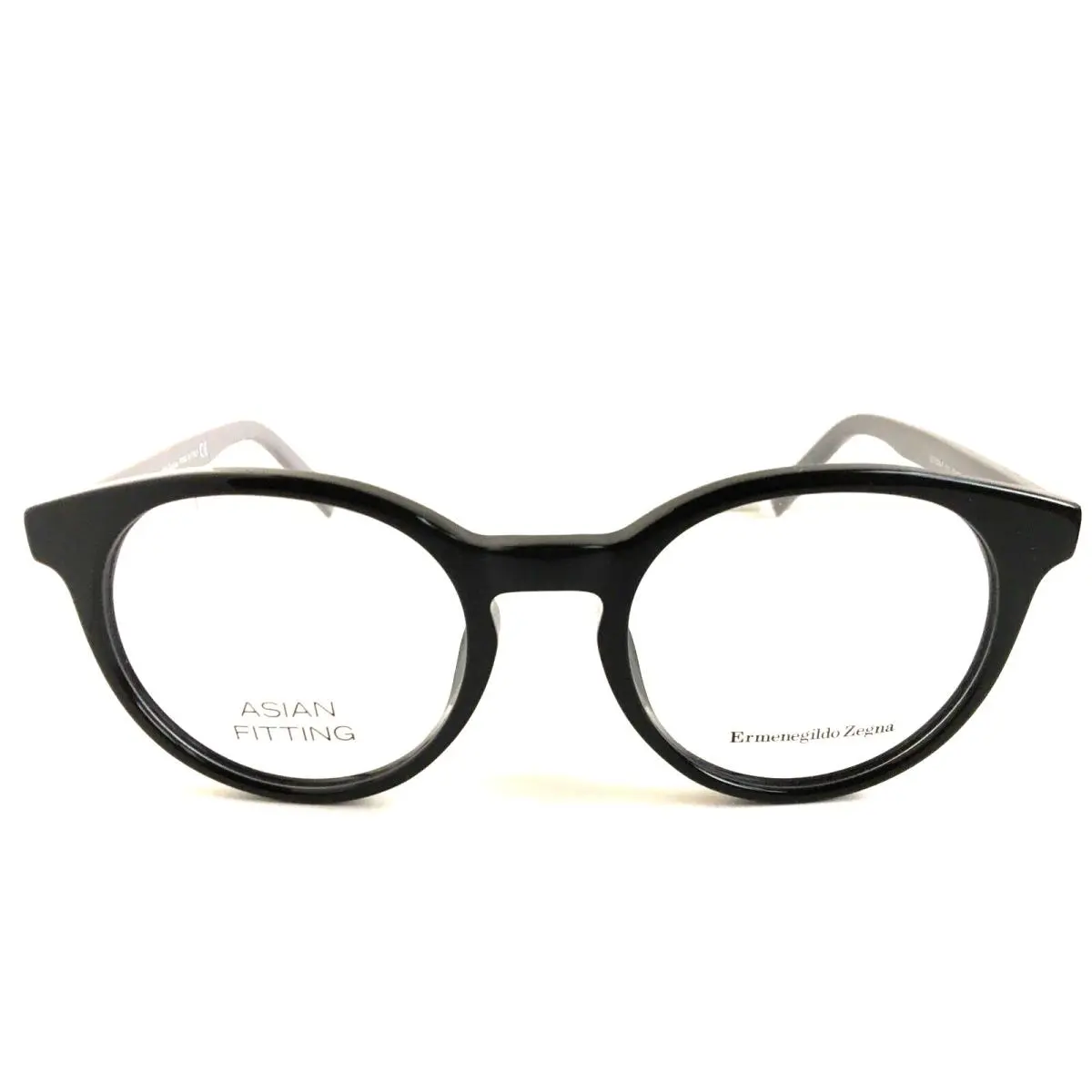 Ermenegildo Zegna EZ 5024-F 05 Asian Fitting Black Round 52mm Men Eyeglasses