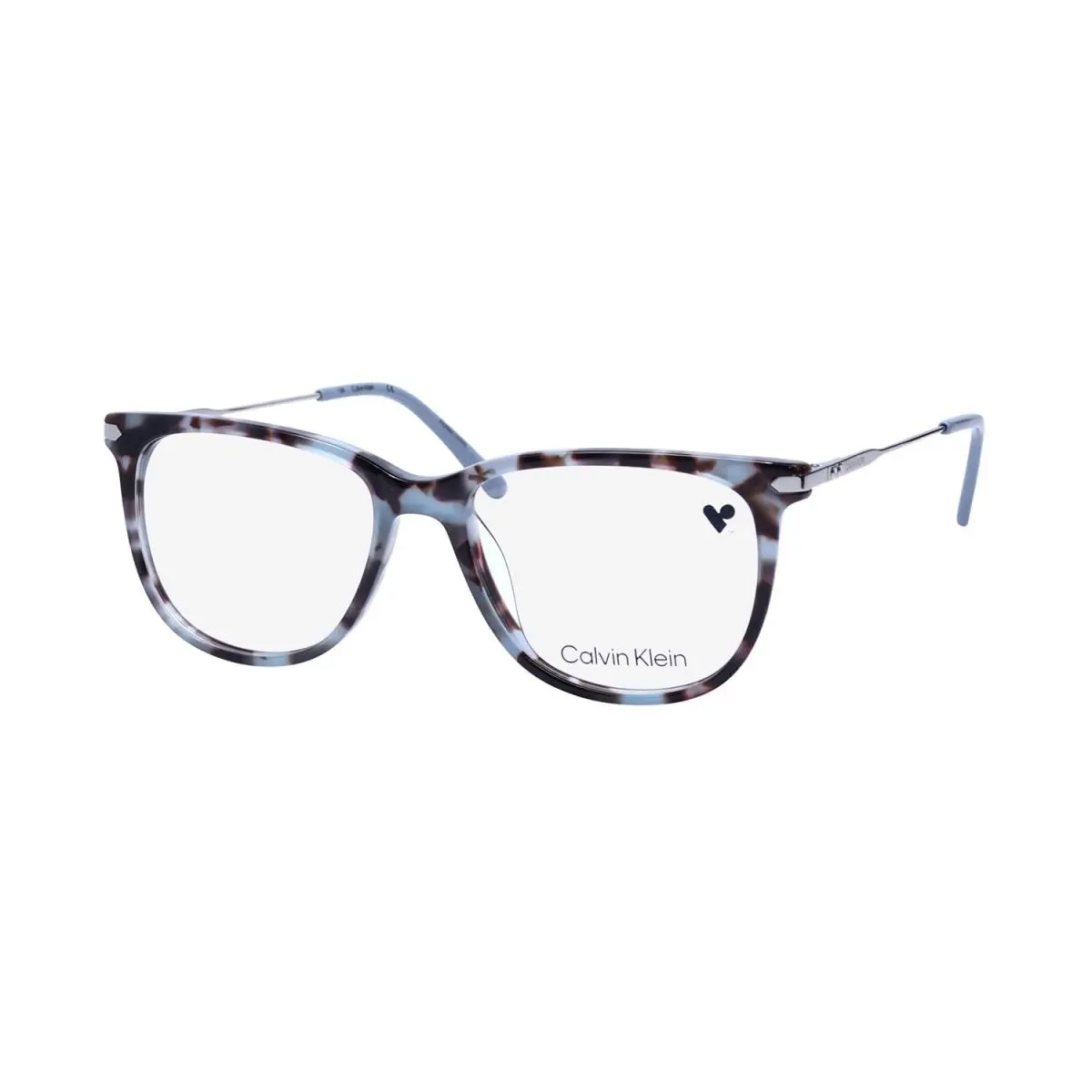 CK19704G Eyewear Plastic Womens Blue 453 52-16-135 Square by Calvin Klein