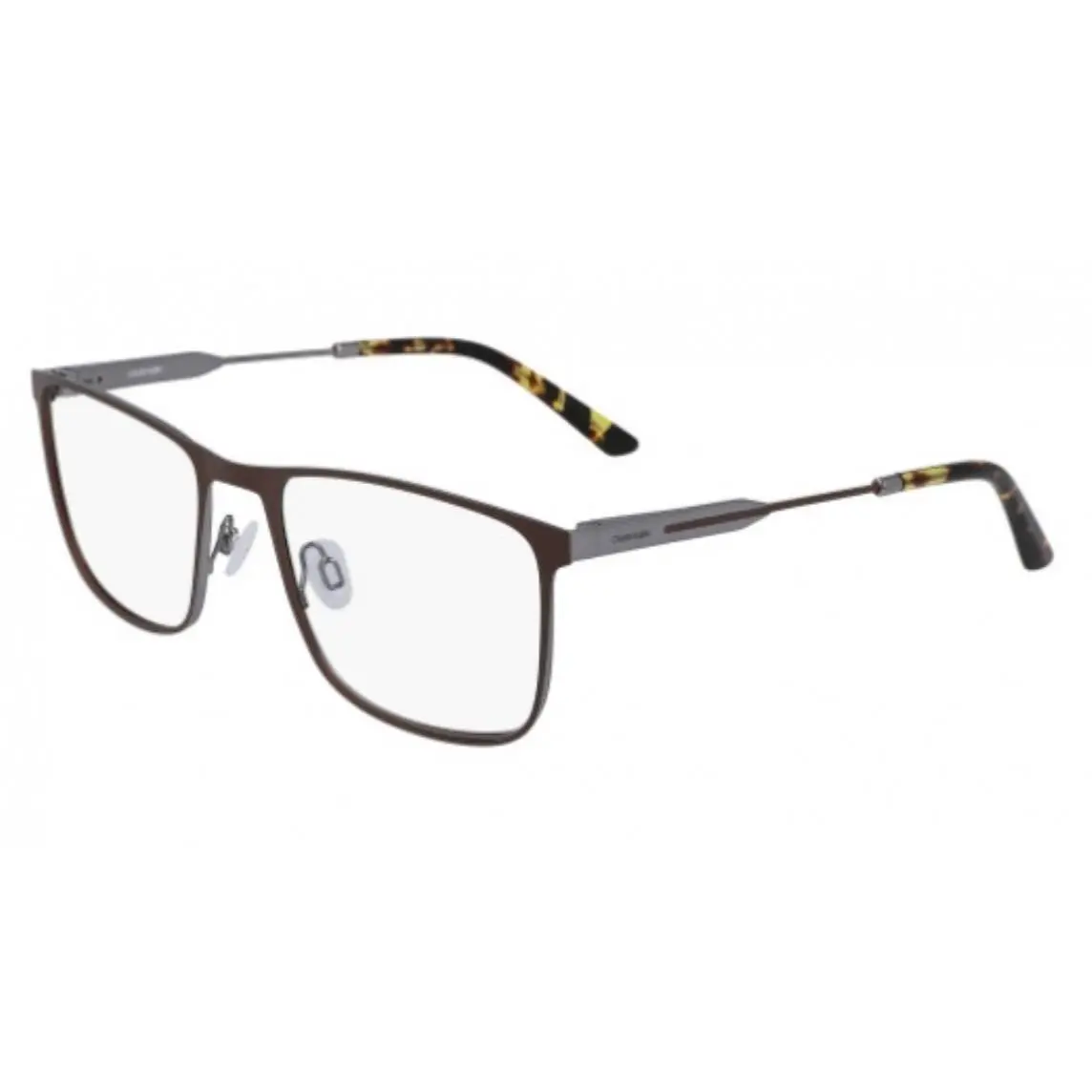 CK20129 201 Matte Dark Brown Eyeglasses 55mm with CK Case by Calvin Klein