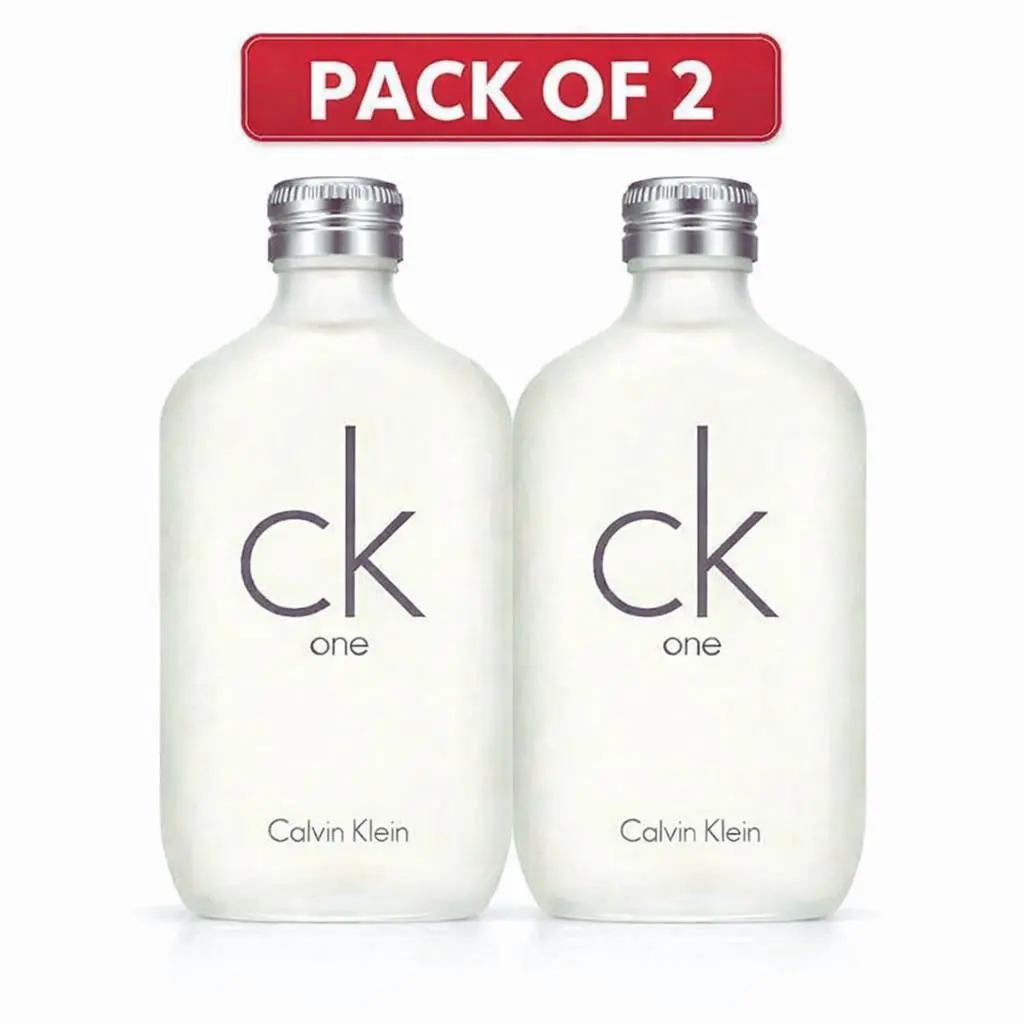 CK One 2 Pack 6.7oz 200ml Edt Unisex Cologne Citrus by Calvin Klein