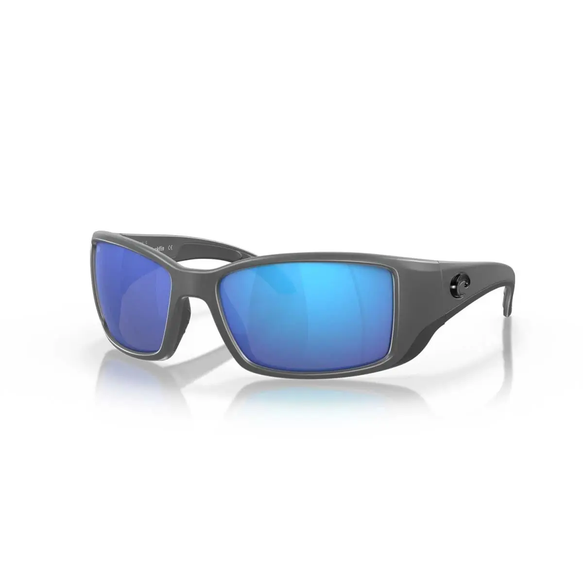 Costa Sunglasses Blackfin - Matte Gray Frame w/ Blue Mirror Lens